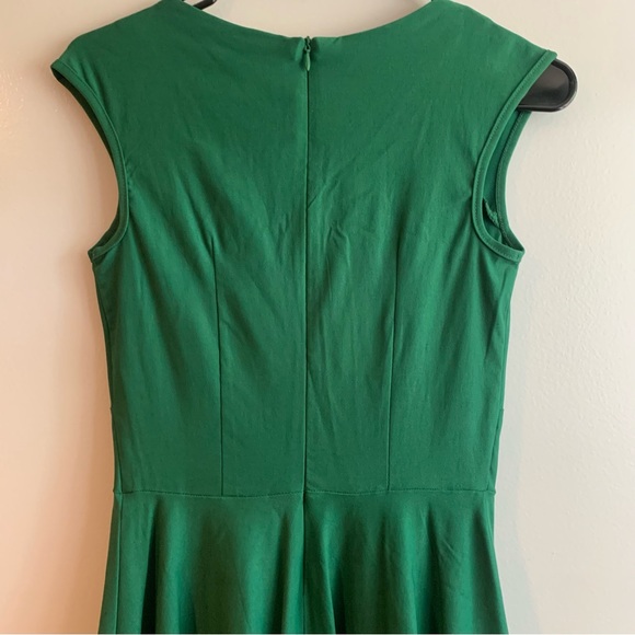 NWT MUXXN 1950's Retro Swing Midi Dress Green Size 8 - Picture 7 of 12
